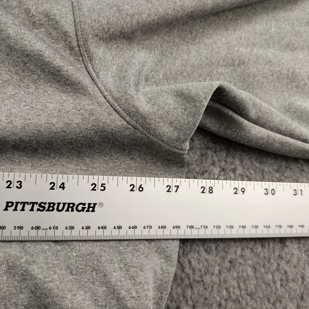 Nike Hoodie Mens XL Dri-FIT Big Swoosh Grey Pullover Sweatshirt EUC